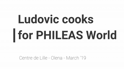 Ludovic cooks for PW